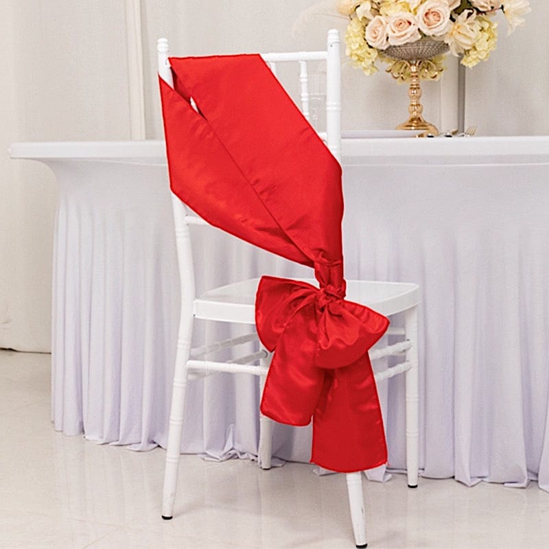 5 Lamour Satin Chair Sashes