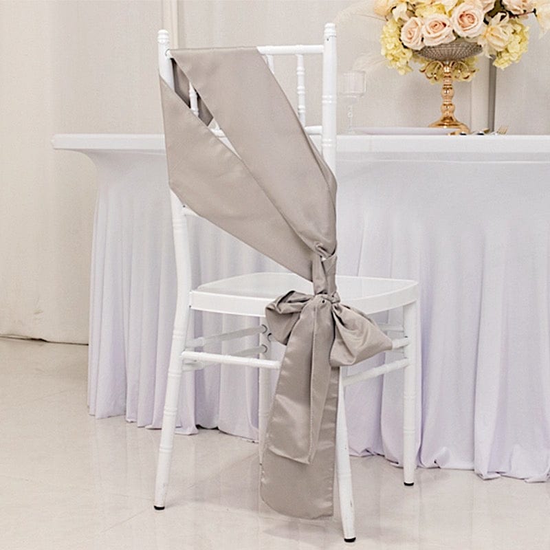 5 Lamour Satin Chair Sashes