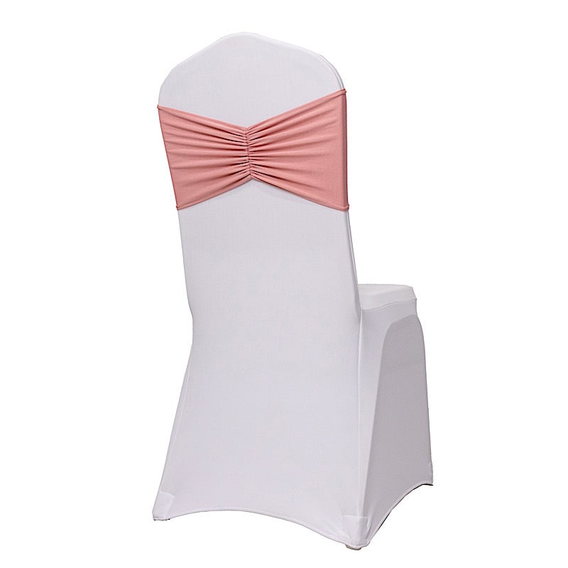 5 pcs Ruffled Spandex Chair Sashes