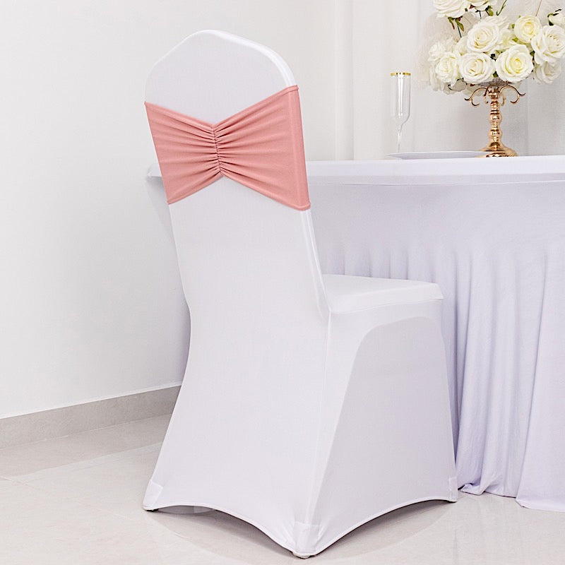 5 pcs Ruffled Spandex Chair Sashes