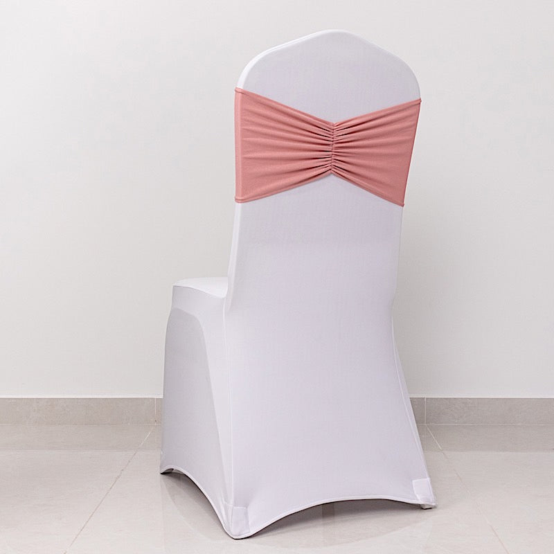 5 pcs Ruffled Spandex Chair Sashes