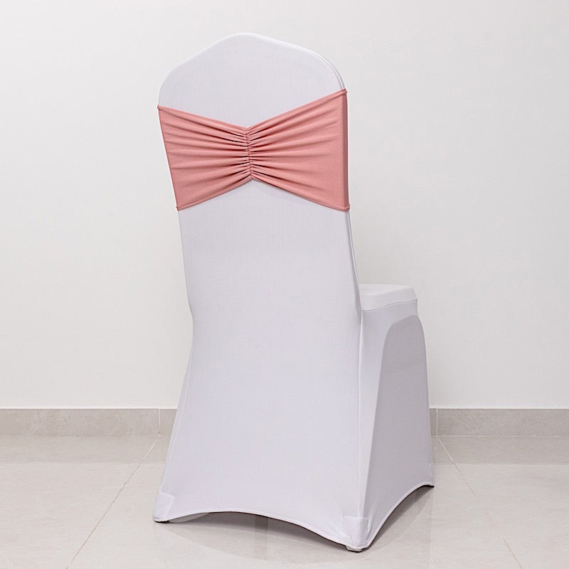 5 pcs Ruffled Spandex Chair Sashes