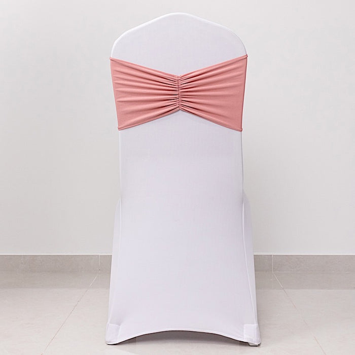 5 pcs Ruffled Spandex Chair Sashes