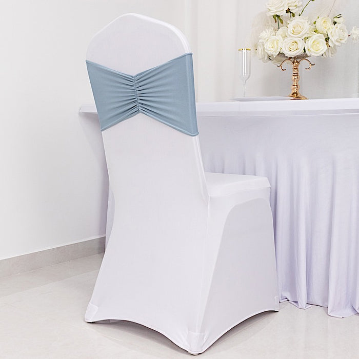 5 pcs Ruffled Spandex Chair Sashes