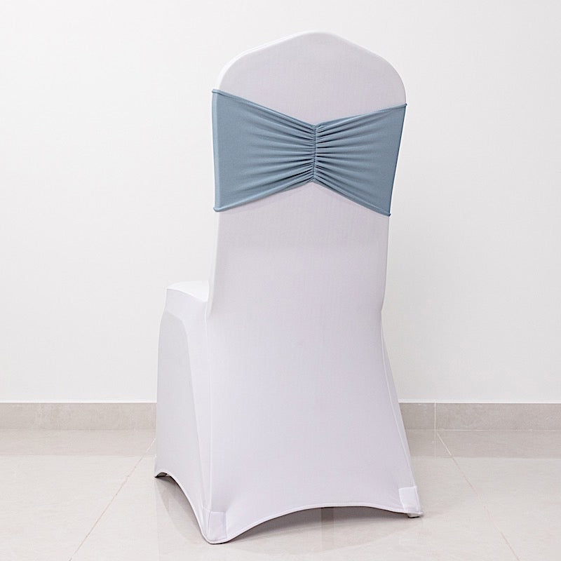 5 pcs Ruffled Spandex Chair Sashes