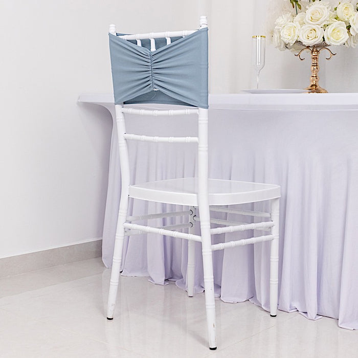 5 pcs Ruffled Spandex Chair Sashes