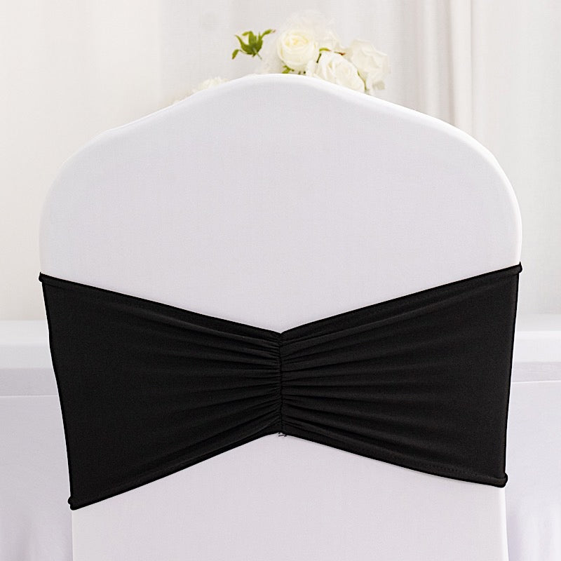 5 pcs Ruffled Spandex Chair Sashes