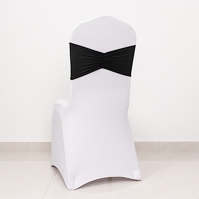 5 pcs Ruffled Spandex Chair Sashes