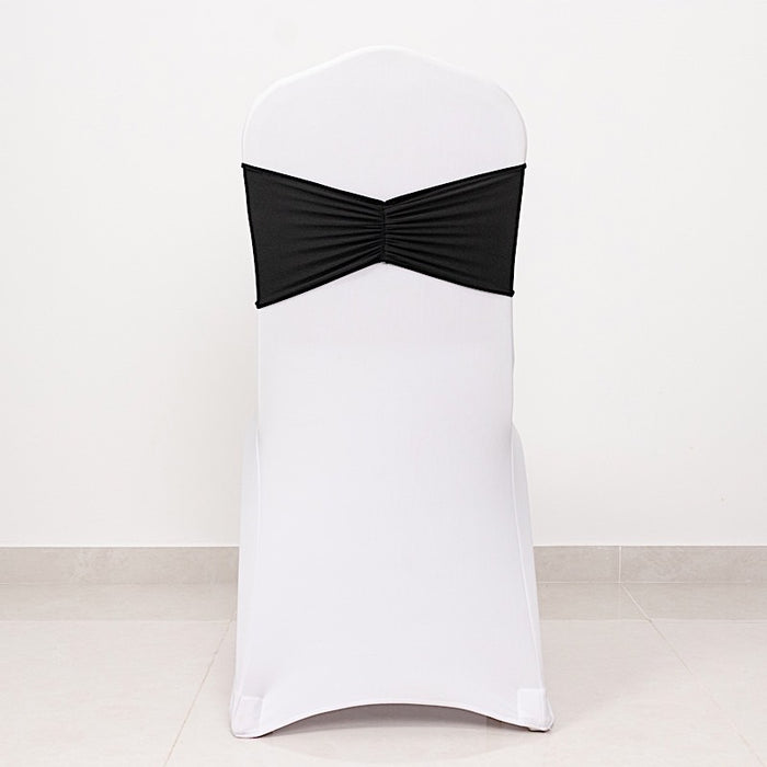 5 pcs Ruffled Spandex Chair Sashes