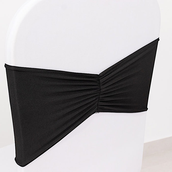 5 pcs Ruffled Spandex Chair Sashes