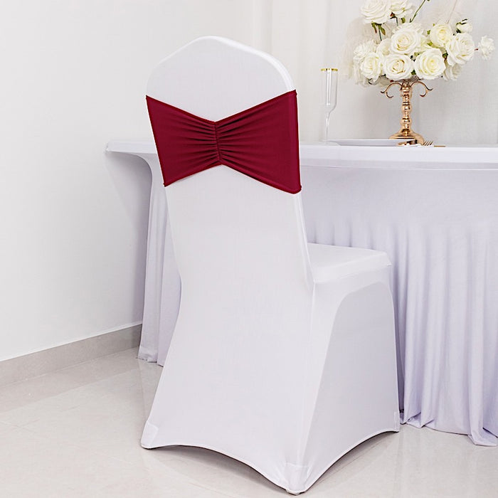 5 pcs Ruffled Spandex Chair Sashes