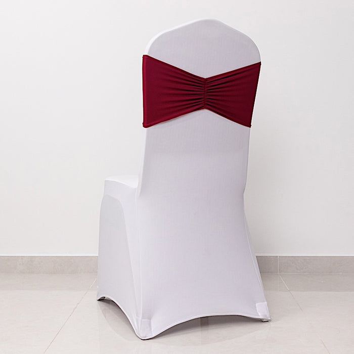 5 pcs Ruffled Spandex Chair Sashes