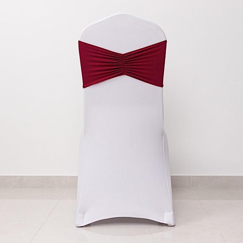 5 pcs Ruffled Spandex Chair Sashes