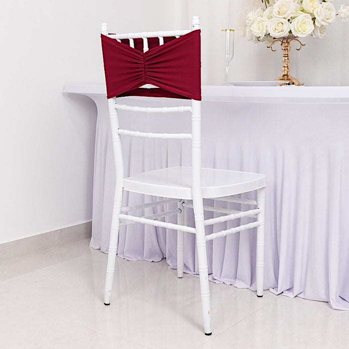 5 pcs Ruffled Spandex Chair Sashes