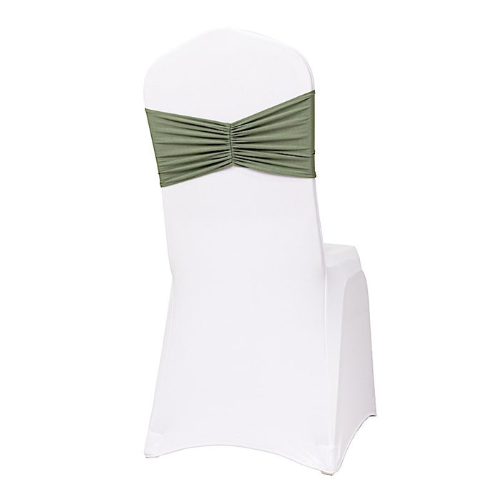 5 pcs Ruffled Spandex Chair Sashes