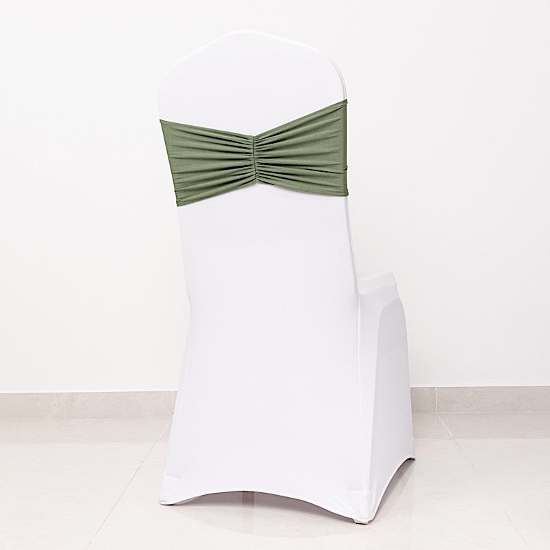 5 pcs Ruffled Spandex Chair Sashes