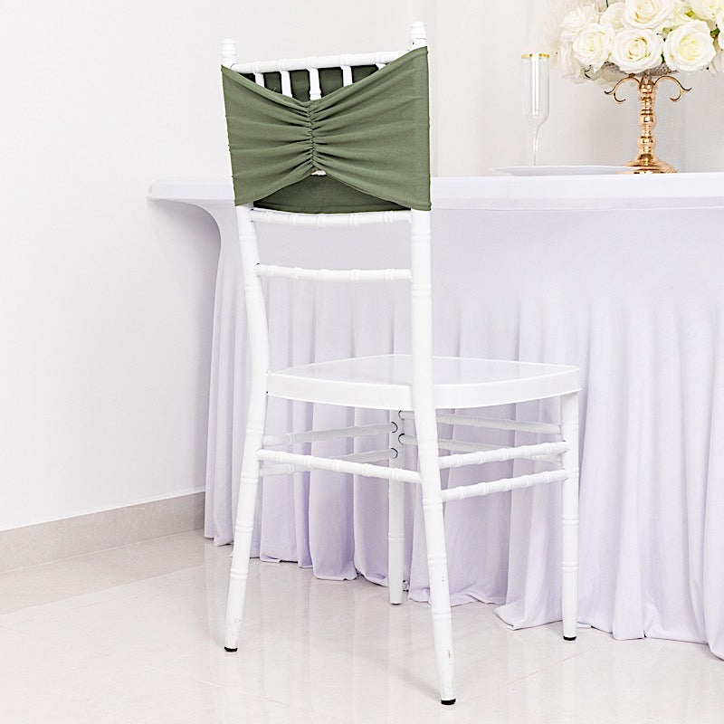 5 pcs Ruffled Spandex Chair Sashes