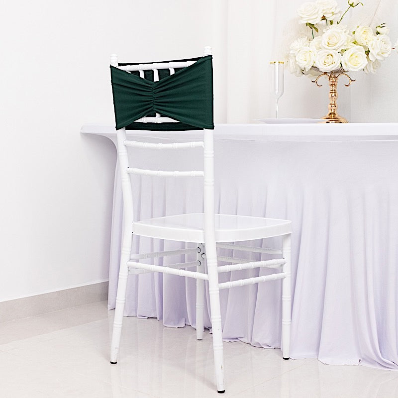 5 pcs Ruffled Spandex Chair Sashes