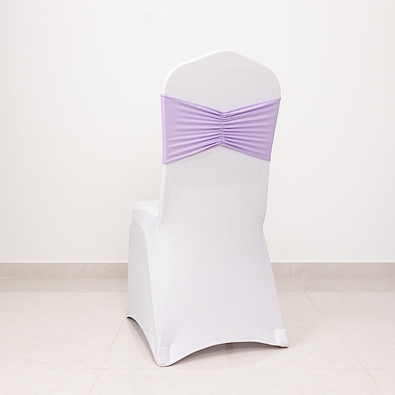 5 pcs Ruffled Spandex Chair Sashes