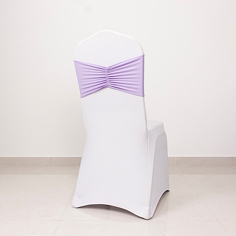 5 pcs Ruffled Spandex Chair Sashes