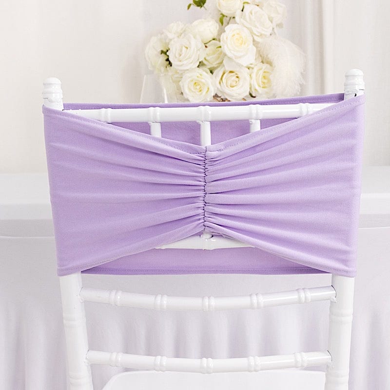 5 pcs Ruffled Spandex Chair Sashes