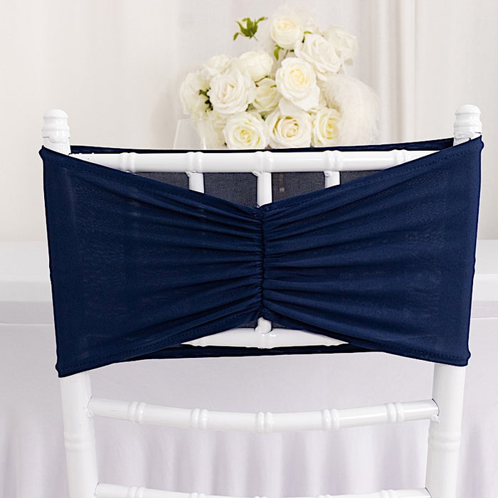 5 pcs Ruffled Spandex Chair Sashes