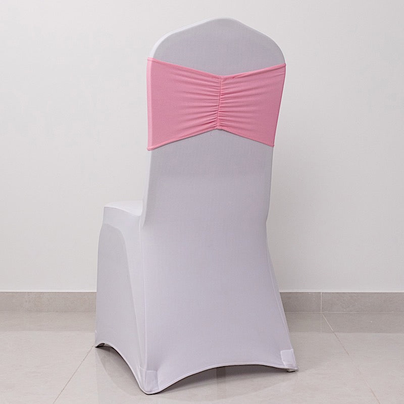 5 pcs Ruffled Spandex Chair Sashes