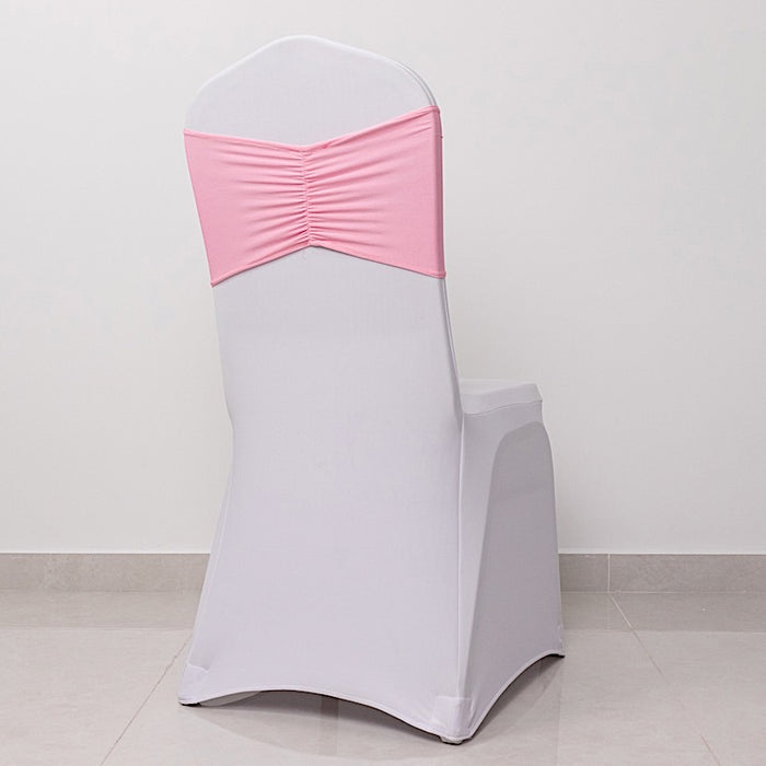 5 pcs Ruffled Spandex Chair Sashes