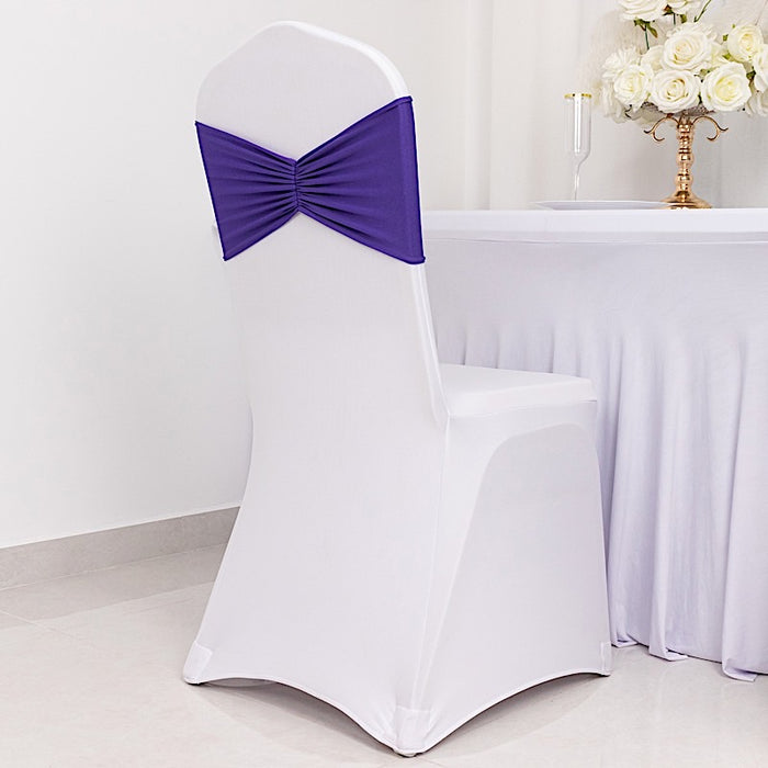 5 pcs Ruffled Spandex Chair Sashes