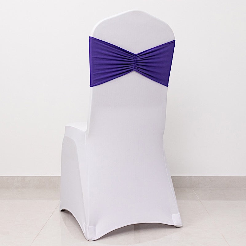 5 pcs Ruffled Spandex Chair Sashes