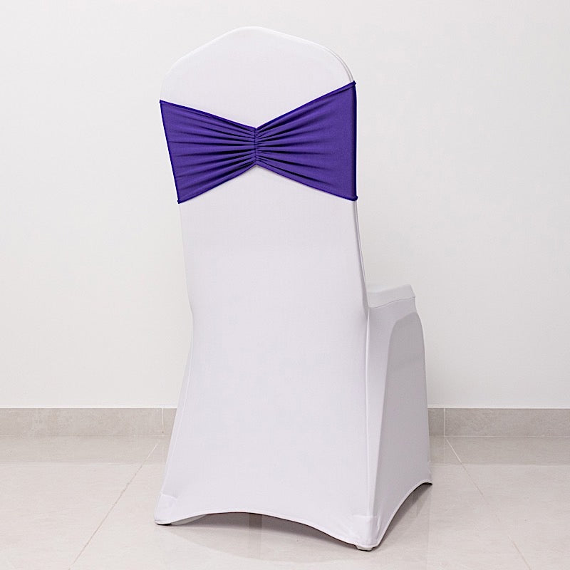 5 pcs Ruffled Spandex Chair Sashes