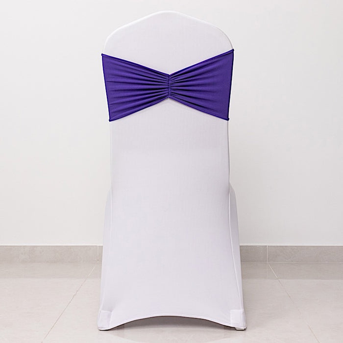 5 pcs Ruffled Spandex Chair Sashes