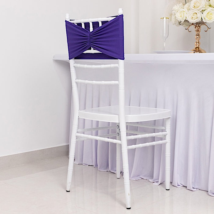 5 pcs Ruffled Spandex Chair Sashes