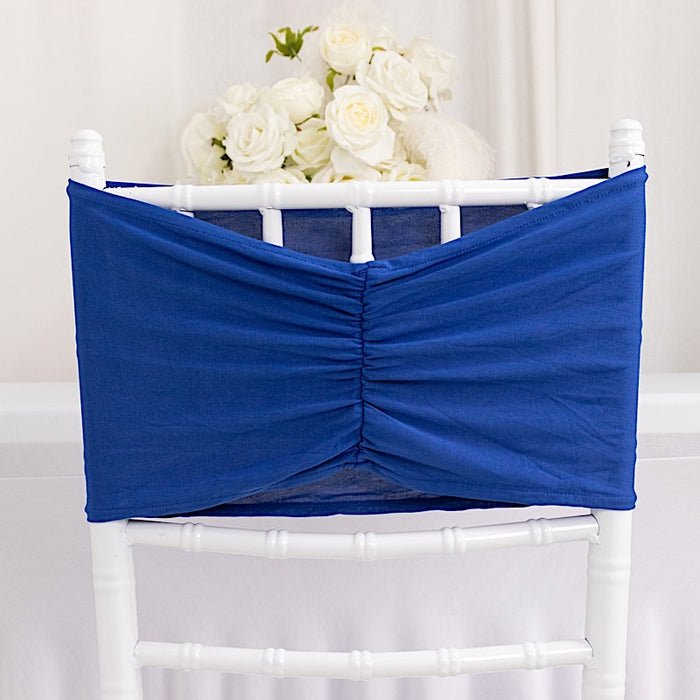 5 pcs Ruffled Spandex Chair Sashes