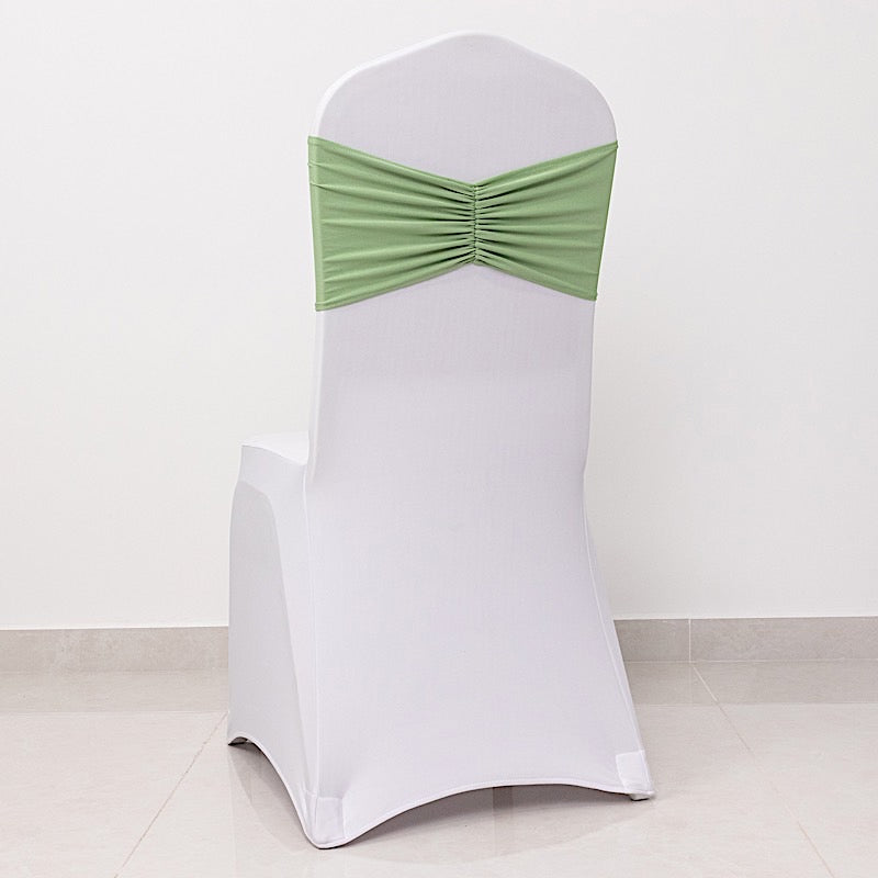 5 pcs Ruffled Spandex Chair Sashes