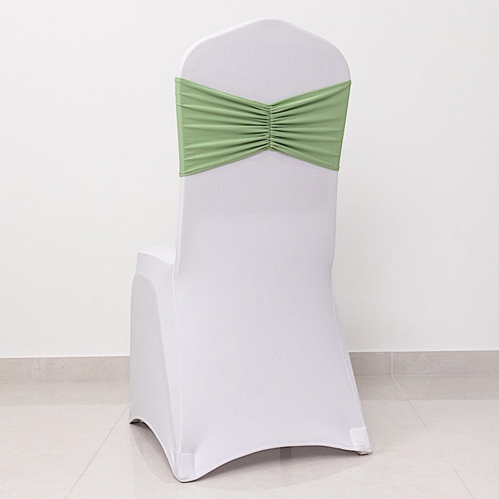 5 pcs Ruffled Spandex Chair Sashes