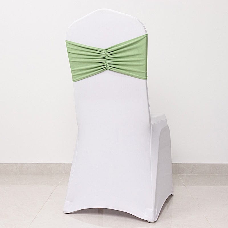 5 pcs Ruffled Spandex Chair Sashes