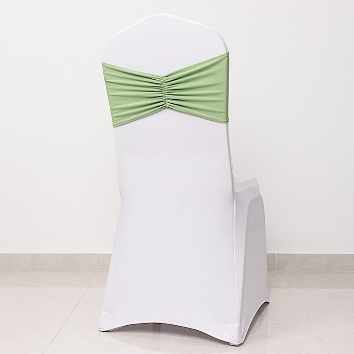 5 pcs Ruffled Spandex Chair Sashes