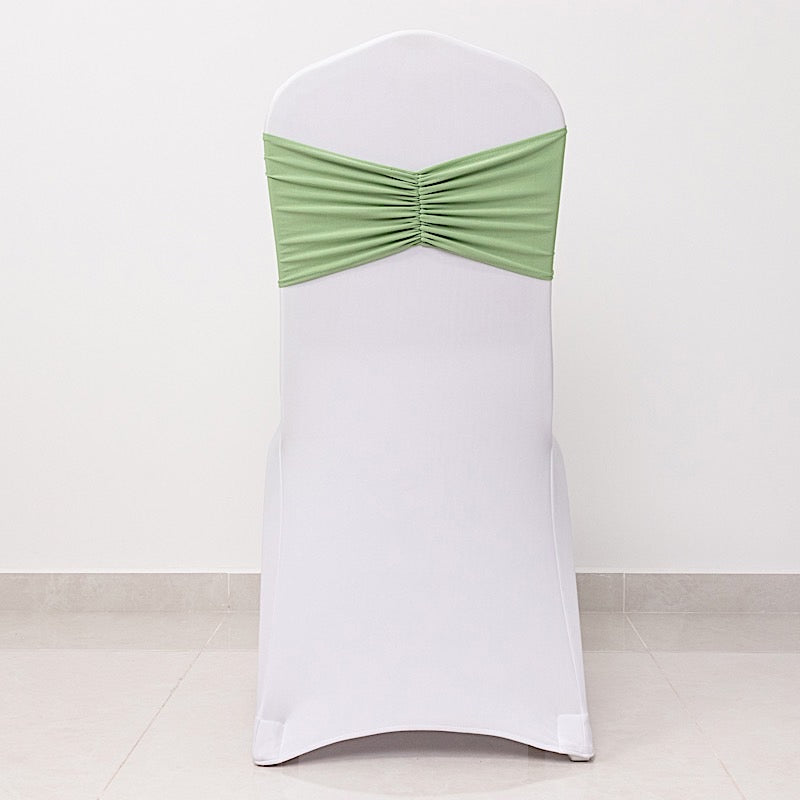 5 pcs Ruffled Spandex Chair Sashes