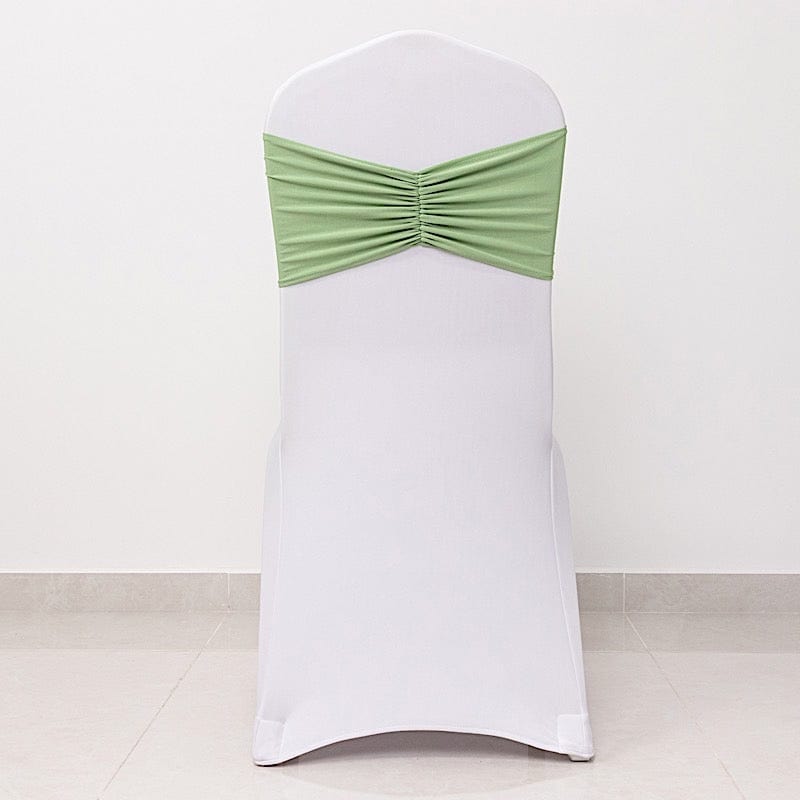 5 pcs Ruffled Spandex Chair Sashes