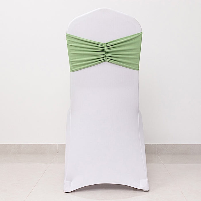 5 pcs Ruffled Spandex Chair Sashes