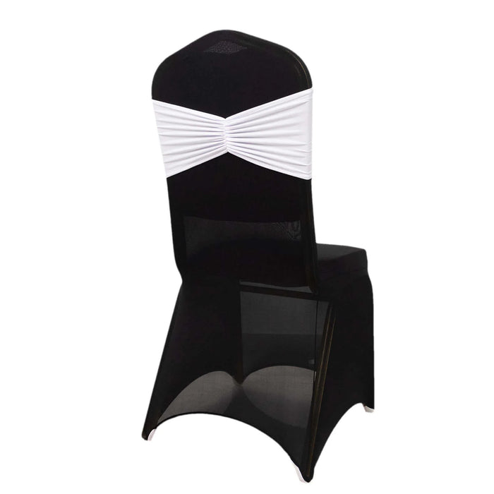 5 pcs Ruffled Spandex Chair Sashes