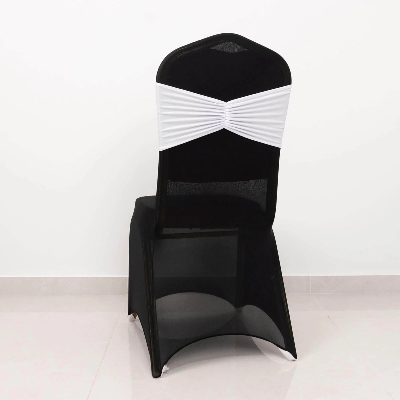 5 pcs Ruffled Spandex Chair Sashes