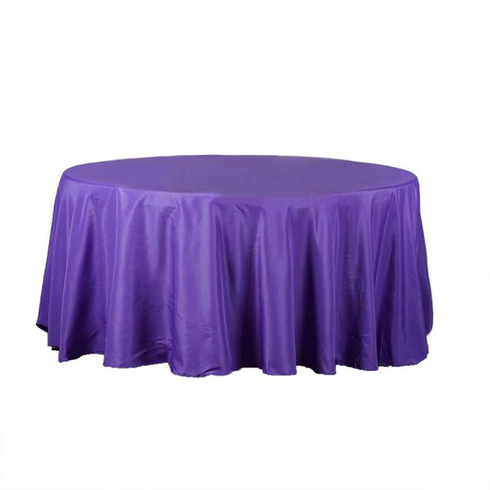 120" Polyester Round Tablecloth Wedding Party Table Linens