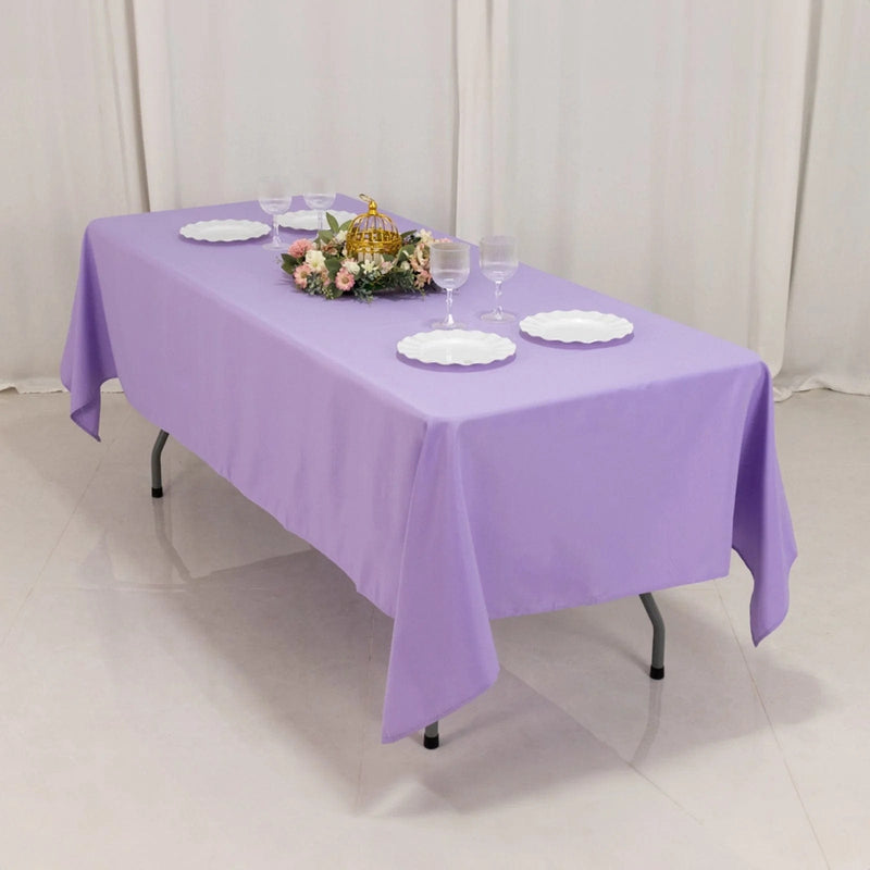 60x102" Premium Polyester Rectangular Tablecloth Wedding Table Linens