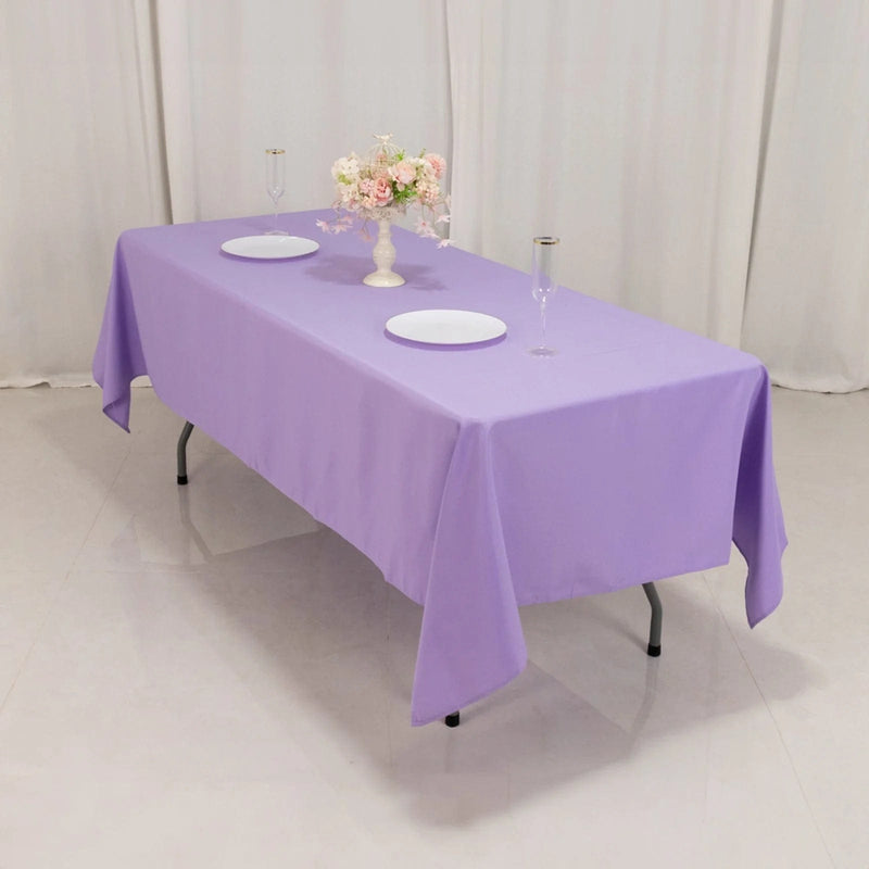 60x102" Premium Polyester Rectangular Tablecloth Wedding Table Linens