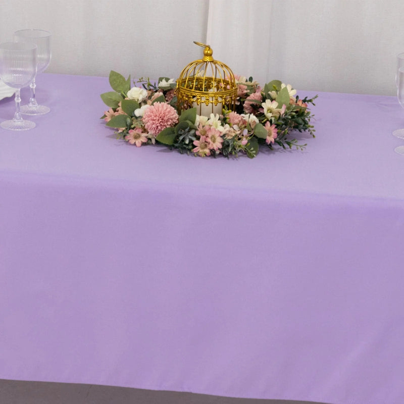 60x102" Premium Polyester Rectangular Tablecloth Wedding Table Linens