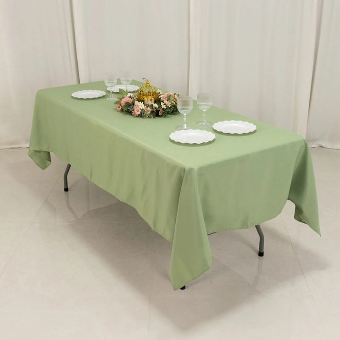 60x102" Premium Polyester Rectangular Tablecloth Wedding Table Linens