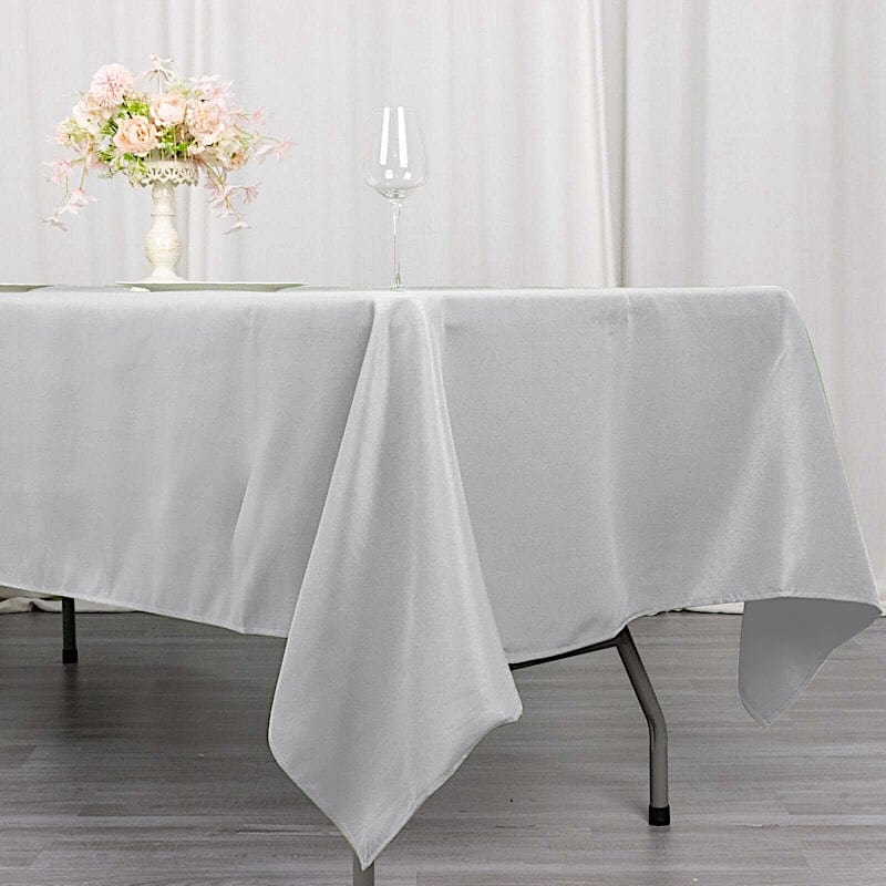 60x102" Premium Polyester Rectangular Tablecloth Wedding Table Linens
