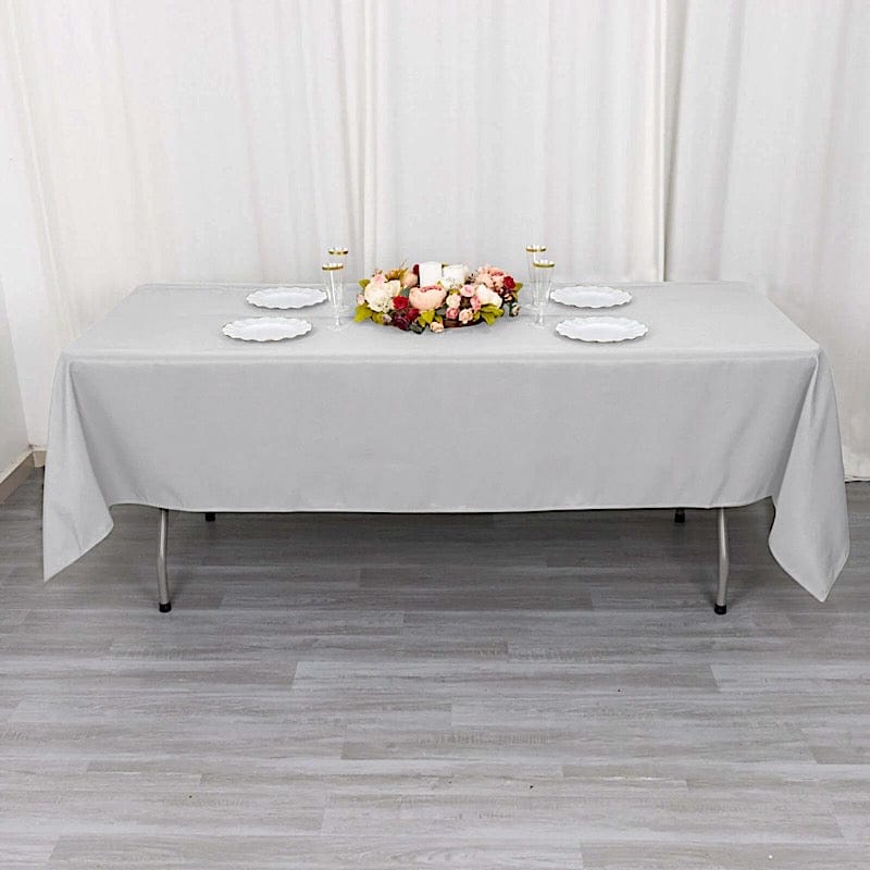 60x102" Premium Polyester Rectangular Tablecloth Wedding Table Linens